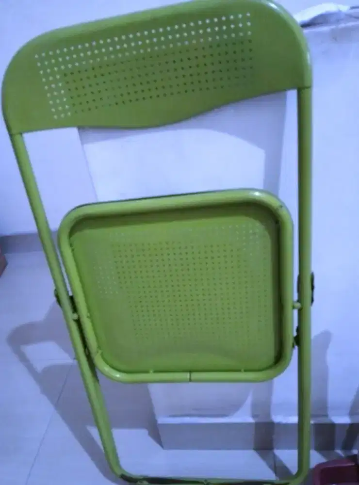 Kursi lipat besi n kayu model ligna kuat