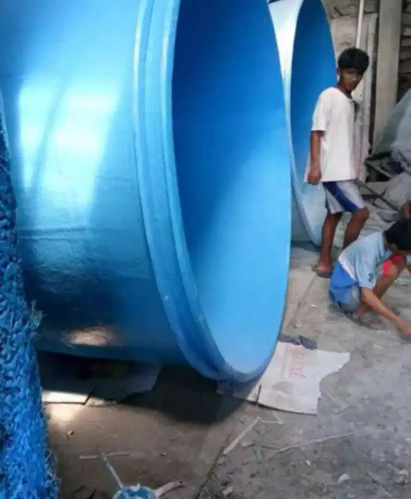 Bak bulat fiberglass