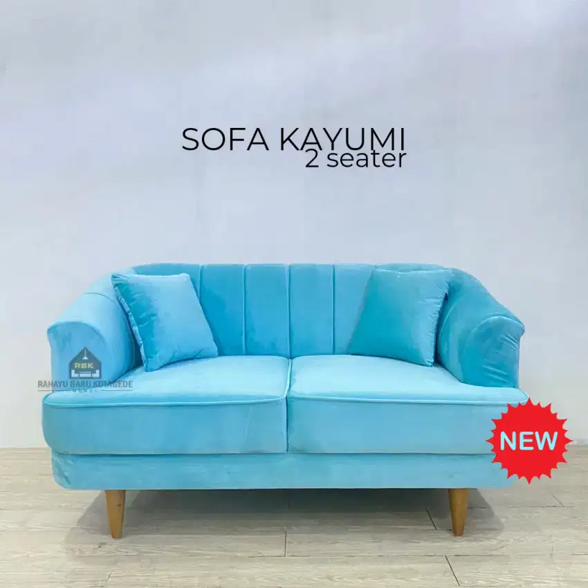 Sofa Retro Kayumi 2 Seater Sofa Scandinavian Minimalis Jogja