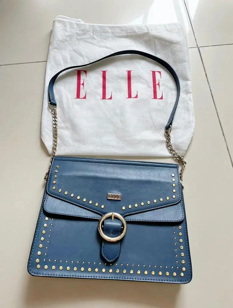 Elle bag original tas wanita navy