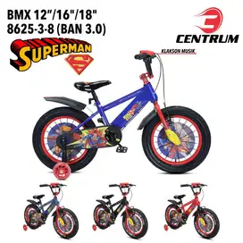 Sepeda Anak BMX CENTRUM 8625-3-8 SUPERMAN 16 inch (Ban 3.0)