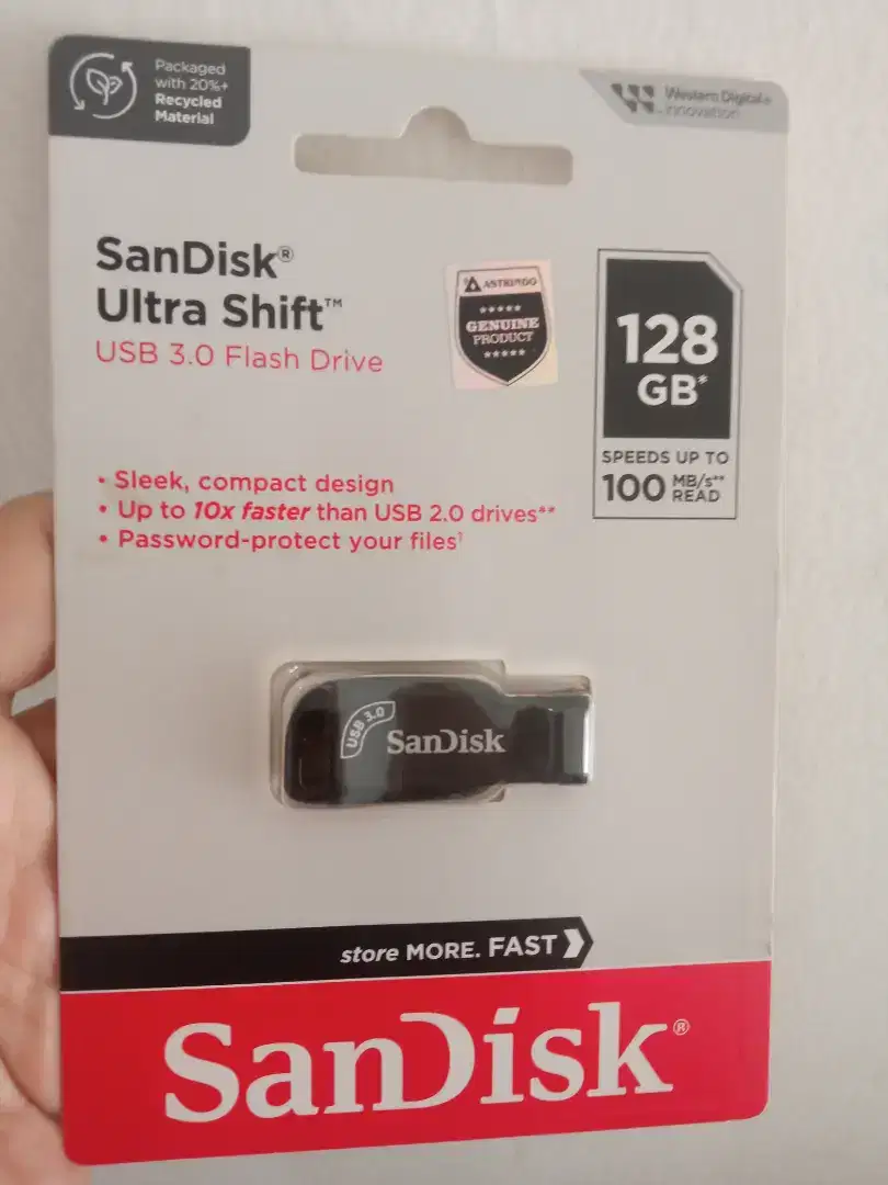 Flashdisk sandisk ultra shift 128gb