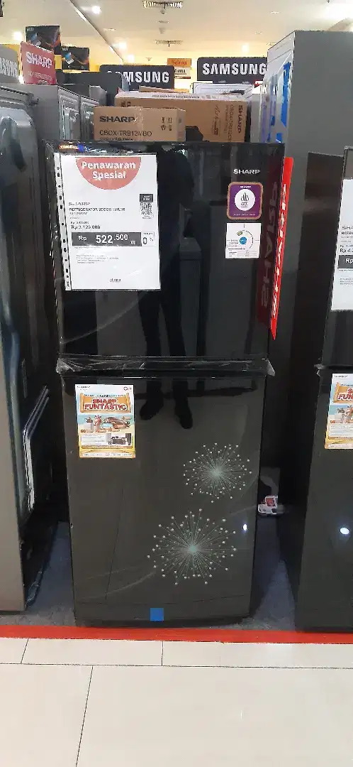 KULKAS SHARP 2 PINTU BISA HOME CREDIT KREDIVO INDODANA AEON