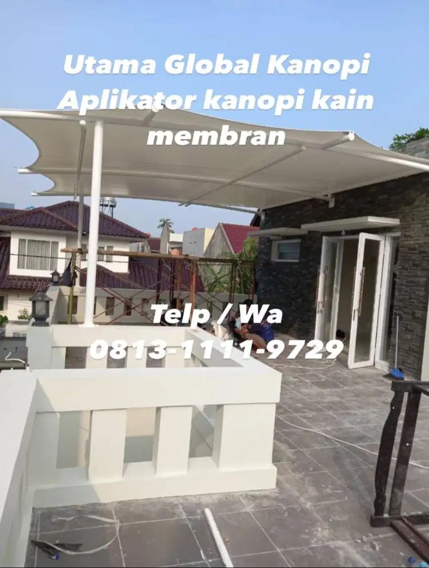 Canopy Membrane Anti Panas / Kanopi Kafe Murah Tasikmalaya Jawa Barat