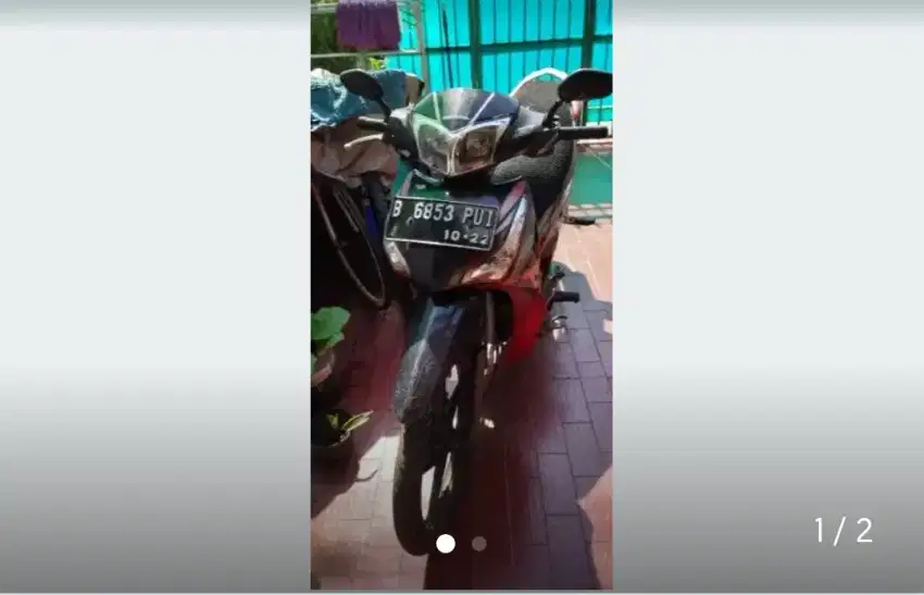 Supera helm in 125 cc injeksi warna merah STNK HIdup sampai 2028.