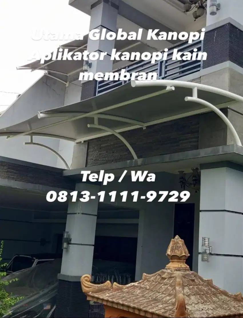 Harga Pemasangan Kanopi Murah / Canopy Kain Membran Balikpapan Kota