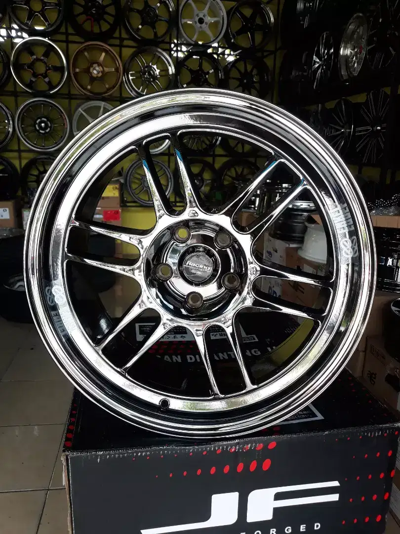 VELG ENKEI RPF1 BLACK CHROME R17×8 H5×114.3 CAMRY,ACCORD,INNOVA,HRV