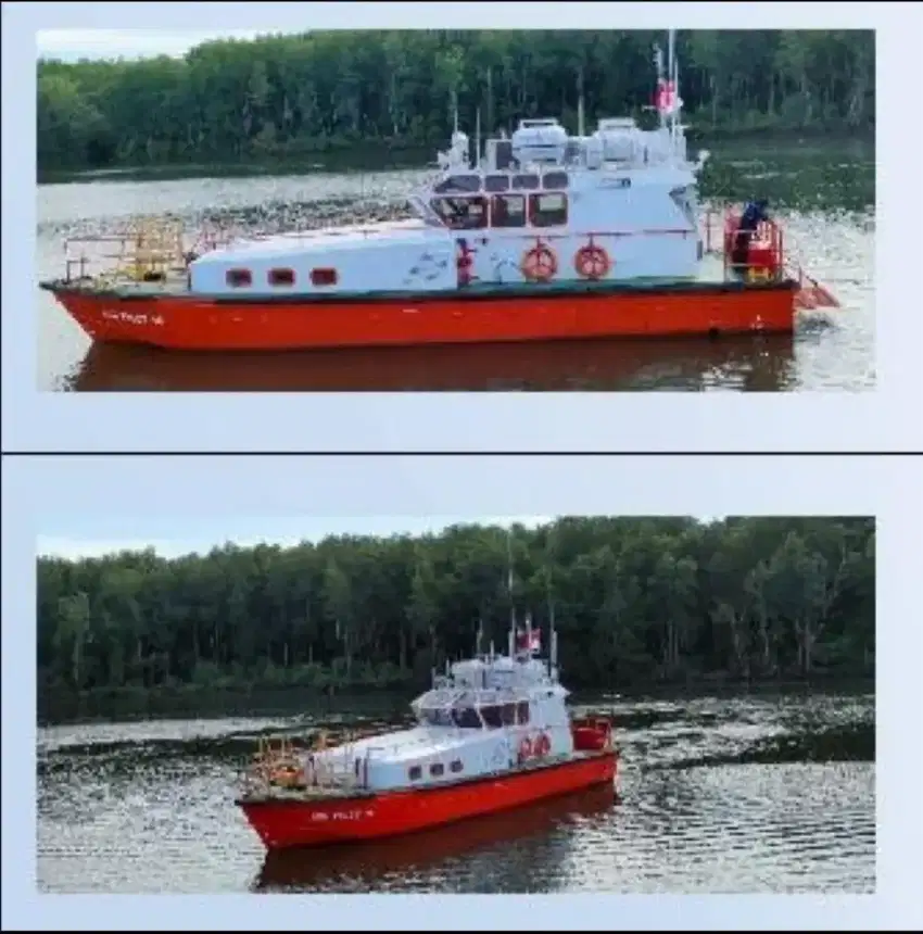 Crew boat water jet