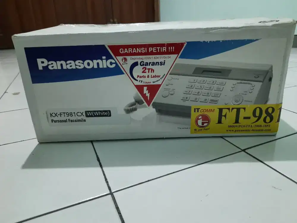 Jual mesin Fax Panasonic KX FT981CX