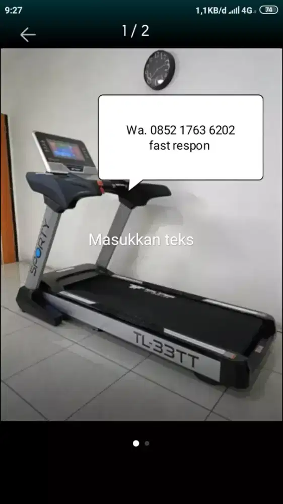 Treadmill elektrik tipe 33ac