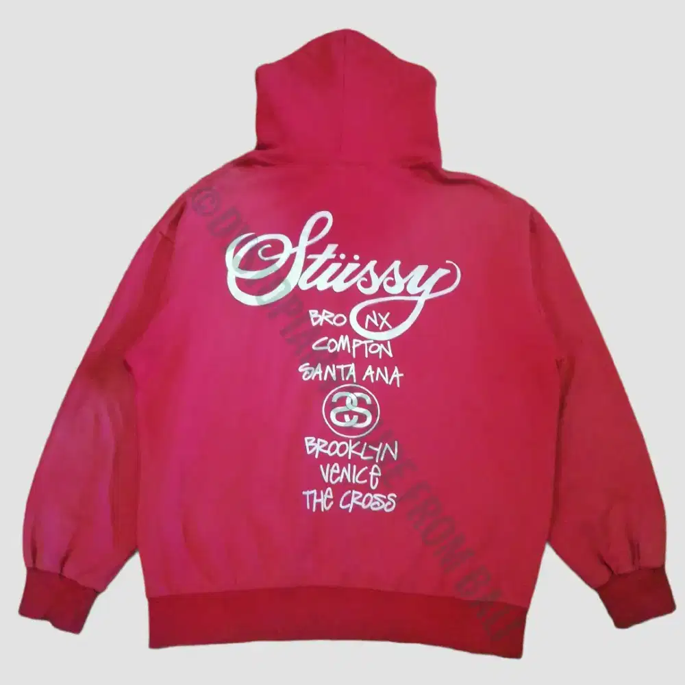 Vintage Stussy World Tour Hoodie