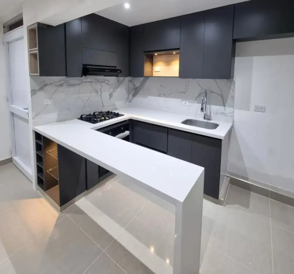 Kitchen set modern mini bar