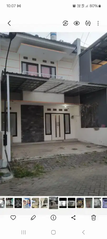 Rumah baru disewakan spt vila balkon atas view kota