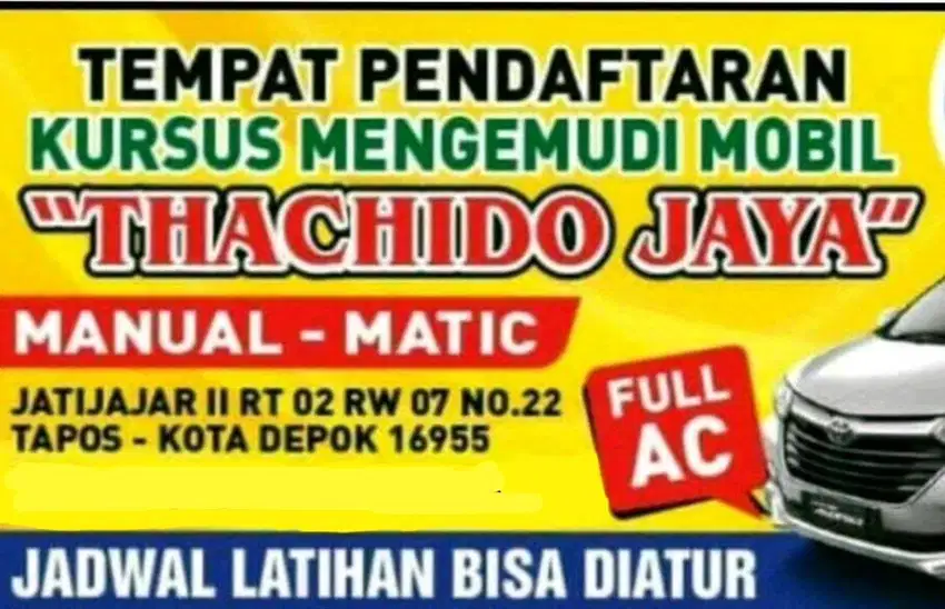 Kursus mengemudi tachido jaya