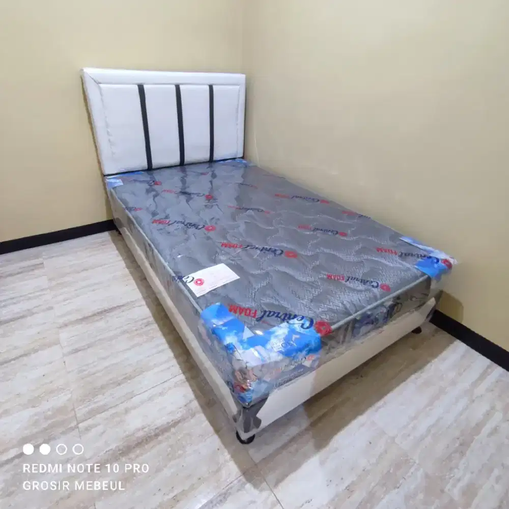 1 SET DIPAN + KASUR BUSA CENTRAL TEBEL 20 CM UK 90 X 200 CM