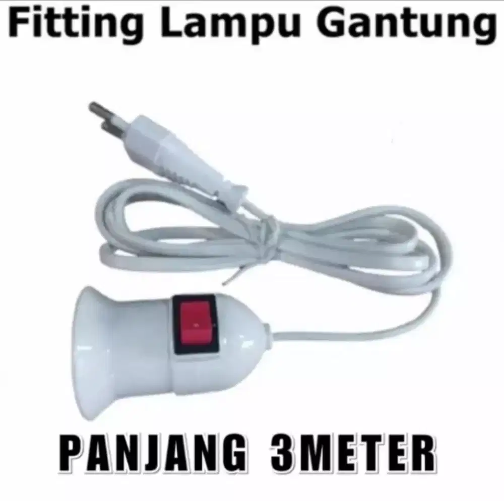 Piting gantung saklar kabel 3, 4 dan 5meter