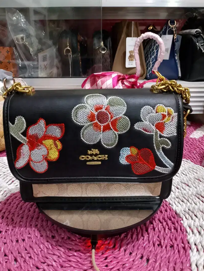 Tas selempang wanita import bordir