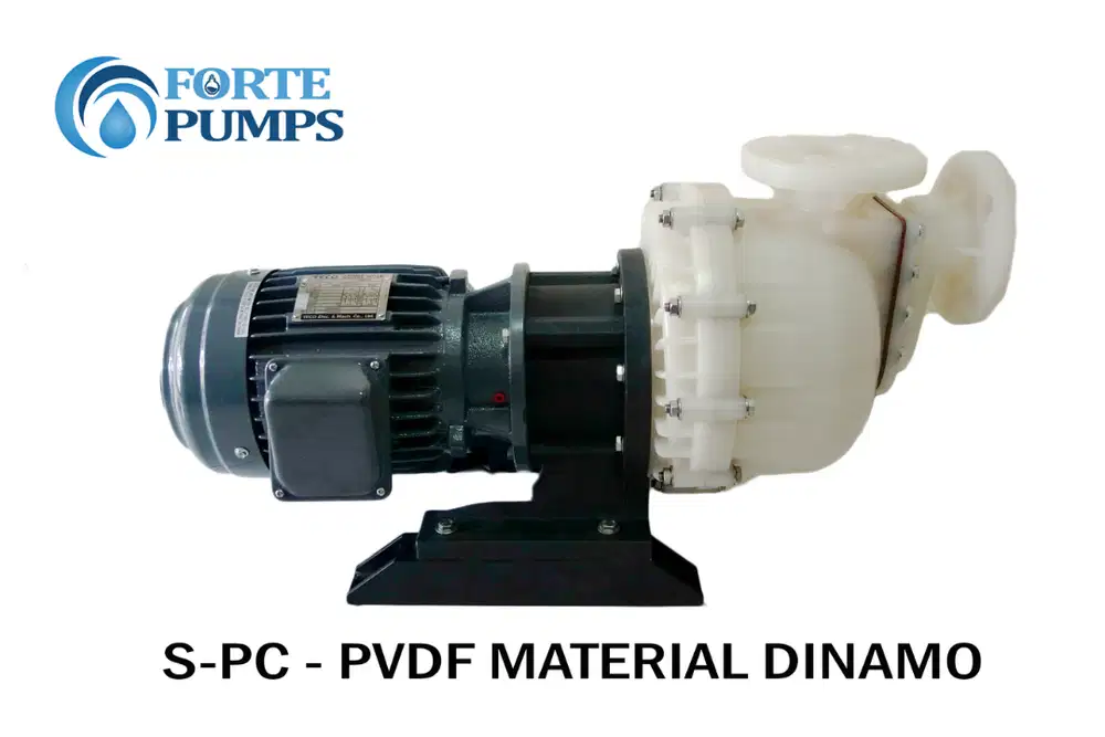 FortePump PVDF Chemical Pump Pompa Kimia HCL NaOH H2SO4 Asam Sulfat