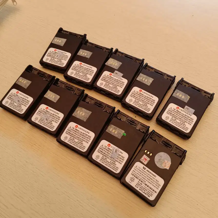 Batery HT Rechargeable 10 pcs - Tipe Version/Weirwei/Baofeng dll