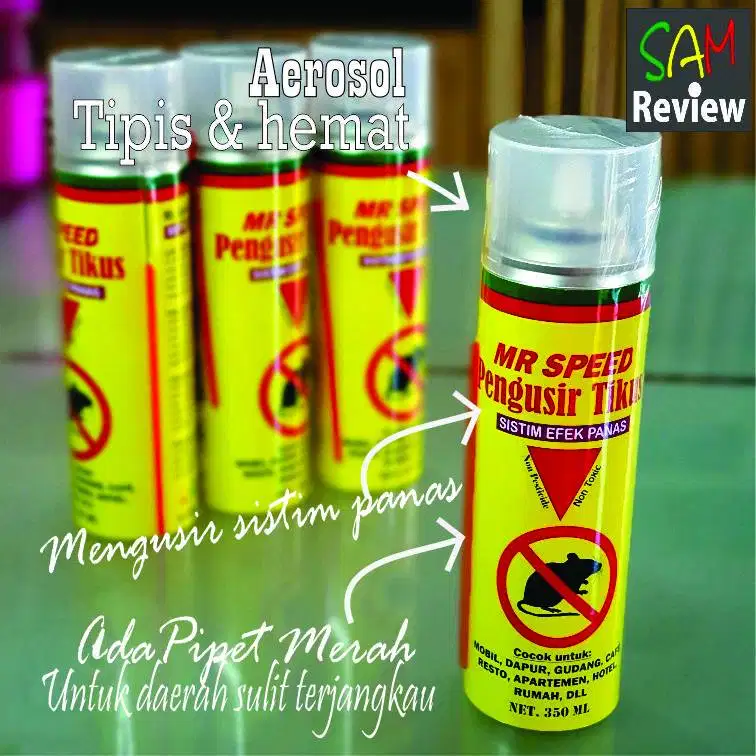 Pengusir Tikus Aerosol Sistim Panas Non toxic