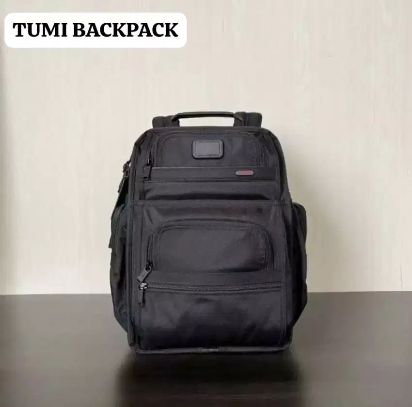 Tas Tumi Alpha 3 Brief New Backpack Hitam Tas ransel pria model keren