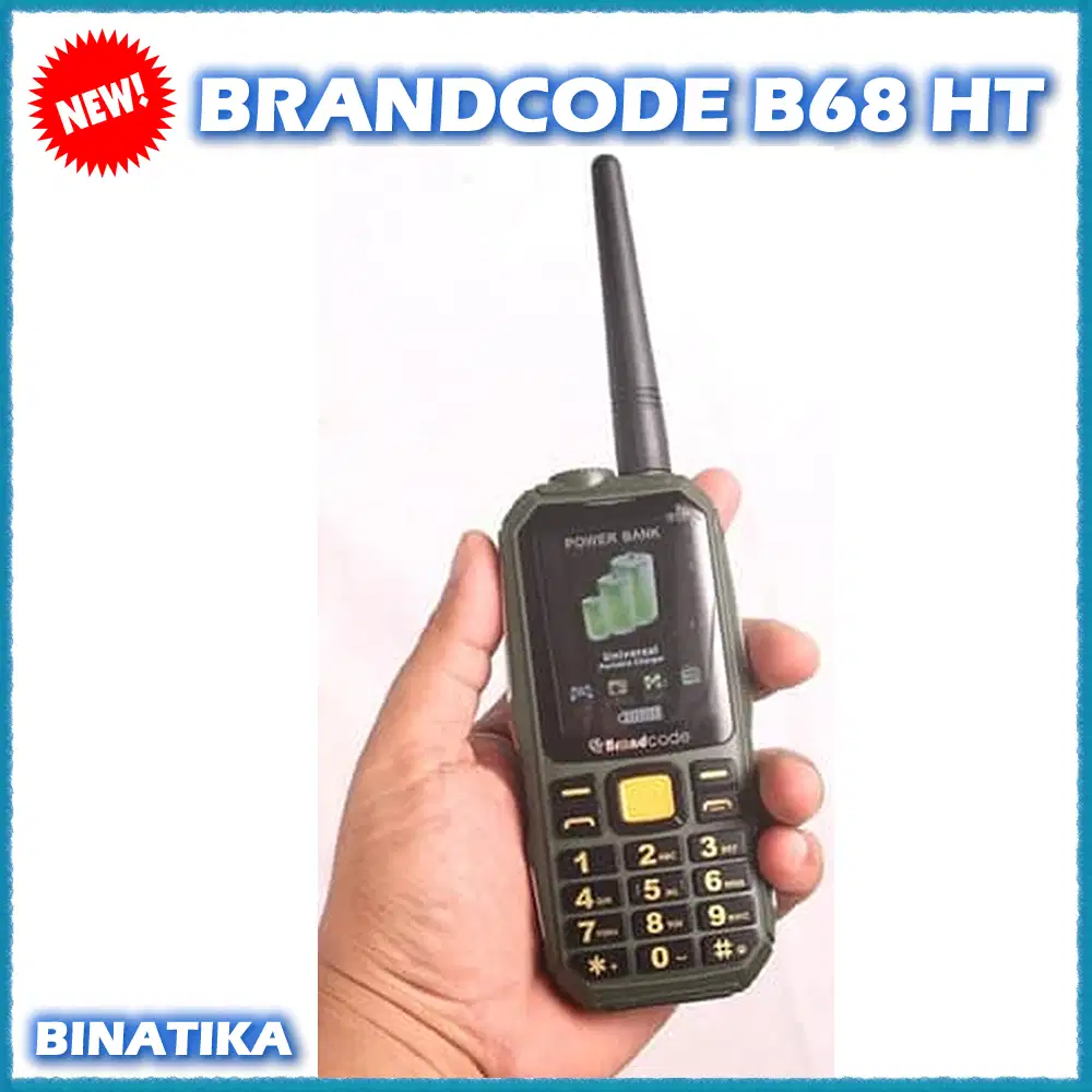 Brandcode B68 HT Dual SIM Camera Baterai 10.000 mAh Bisa Powerbank
