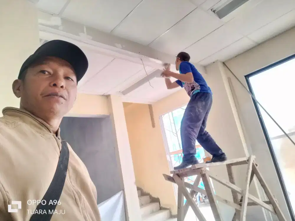 Harga Pasang Plafon Gyptile Rangka Crostee Modul 60 x 120 cm