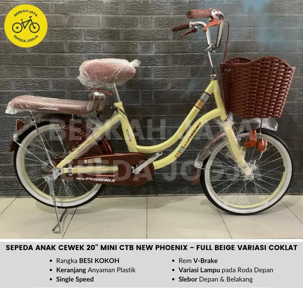 NEW Sepeda Keranjang Anak 20” inch New Phoenix Classic 8825 & 8825 AT