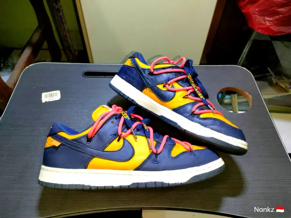 nike x off-white dunk low university gold CT0856-700