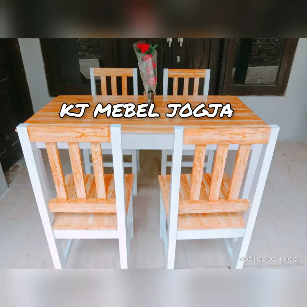 Meja kursi set resto promo