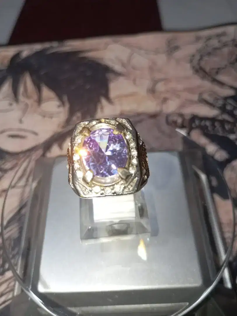 Batu Cincin Purple Saphire