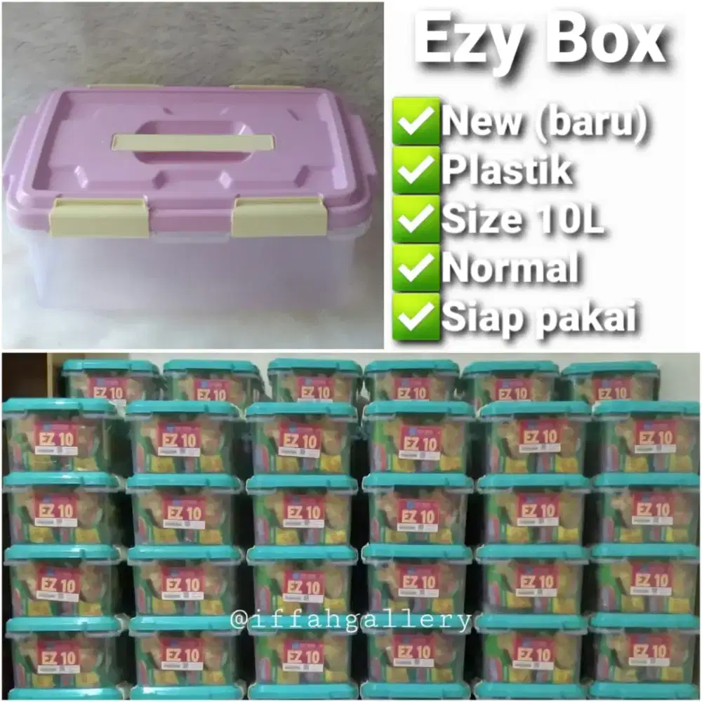 Ezy Box Plastik 10L Serbaguna Siap Pakai