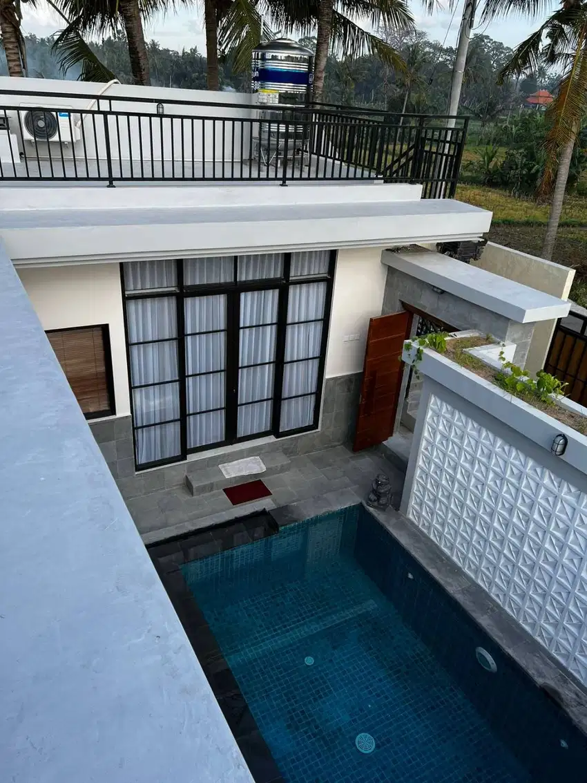 Villa for rent Lokasi Saba Gianyar bangunan baru 2 kamar