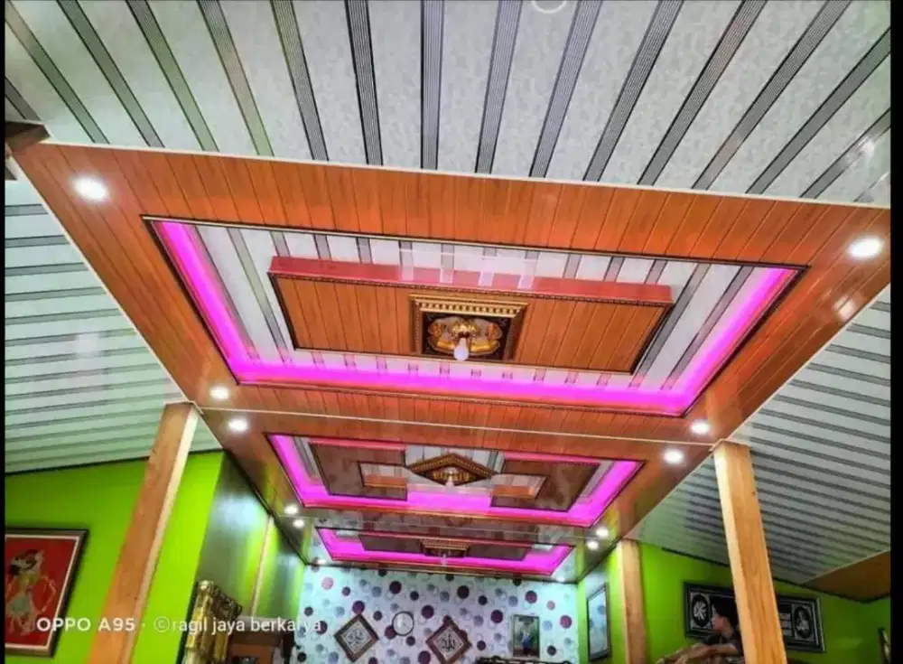 Interior plafon pvc terpasang
