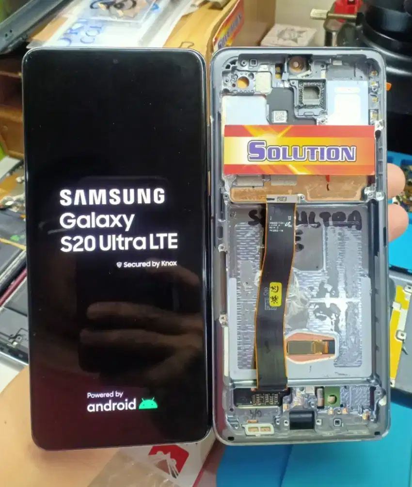 LCD TOUCHSCREEN SAMSUNG S20 ULTRA ORI OLED + PASANG (PO)