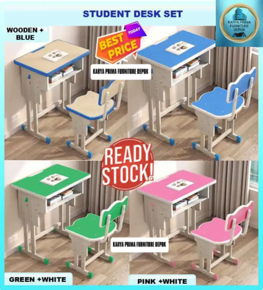 Meja Belajar Sekolah cocok untuk SD, MI kuat awet 680rb free ongkir