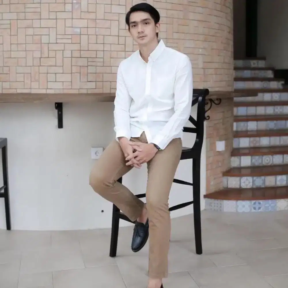 Jual kemeja panjang dan pendek kerja polos