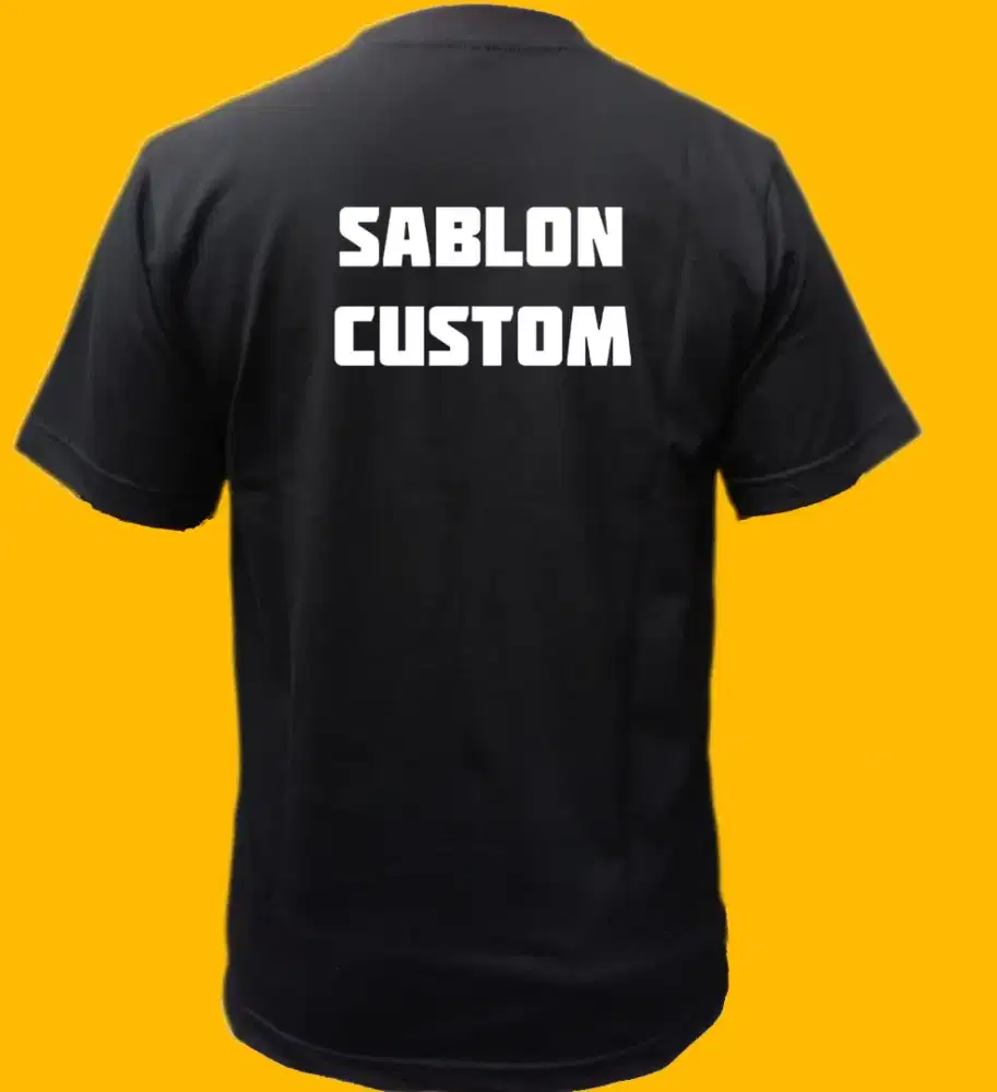 Kaos polos sablon custom suka warna warni anak Surabaya lucu keren