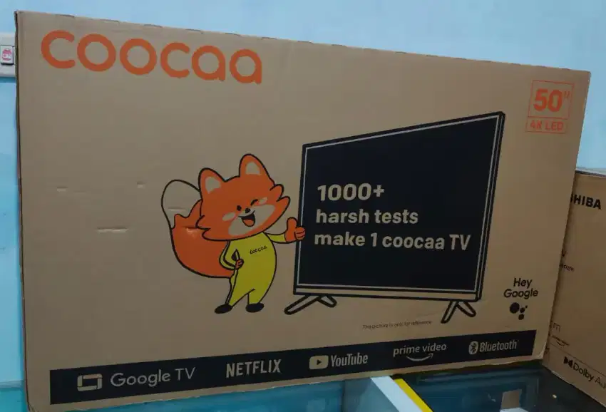 GoogleTV Coocaa 50 layar UHD 4k eye care