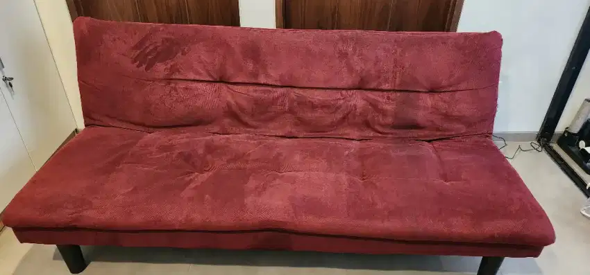 Sofa bed informa merah