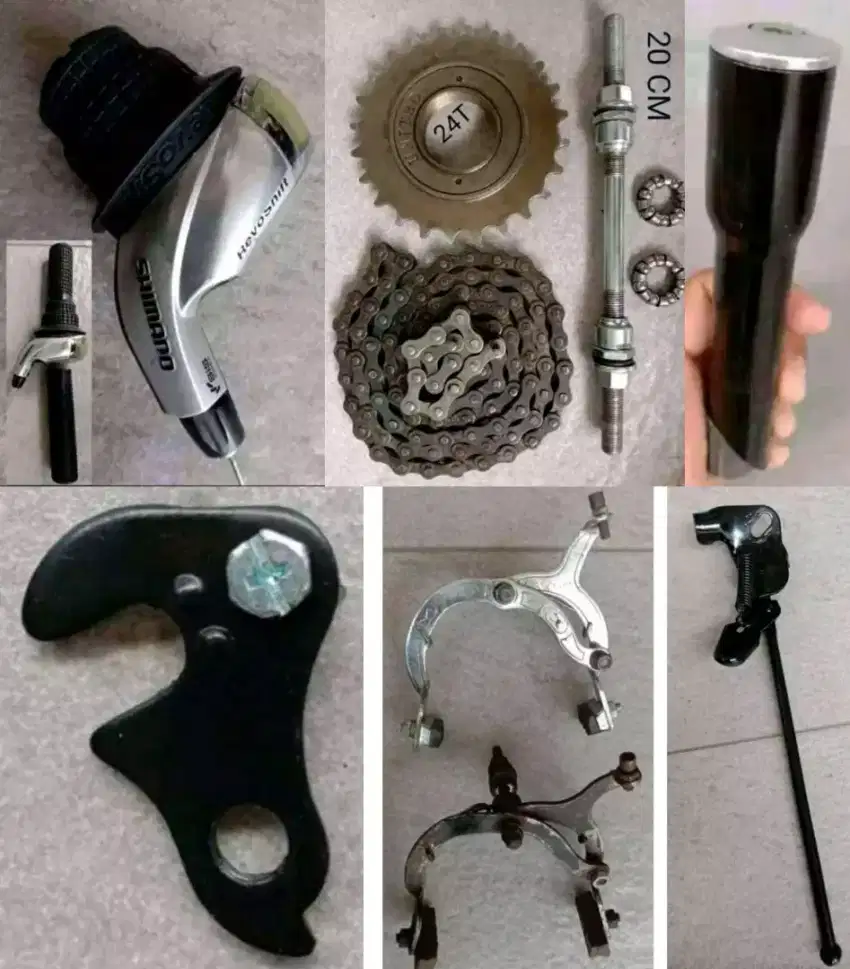 Gear, rante, shifter rem, shimano dll ambil borongan