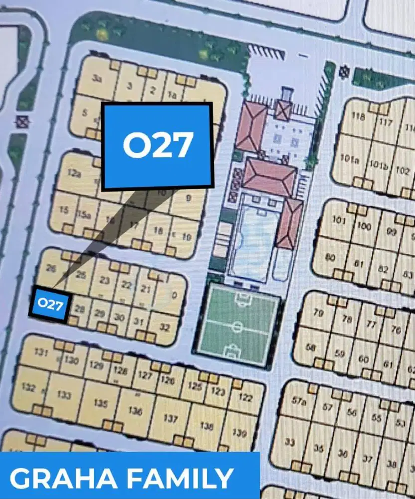 Dijual Tanah Cluster Favorit Blok O Graha Family