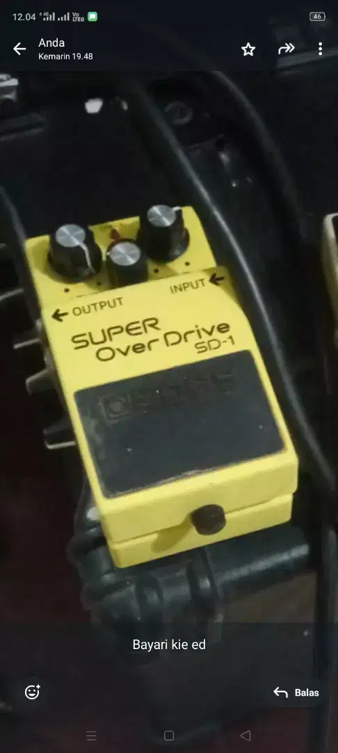 Efek boss overdrive SD-1