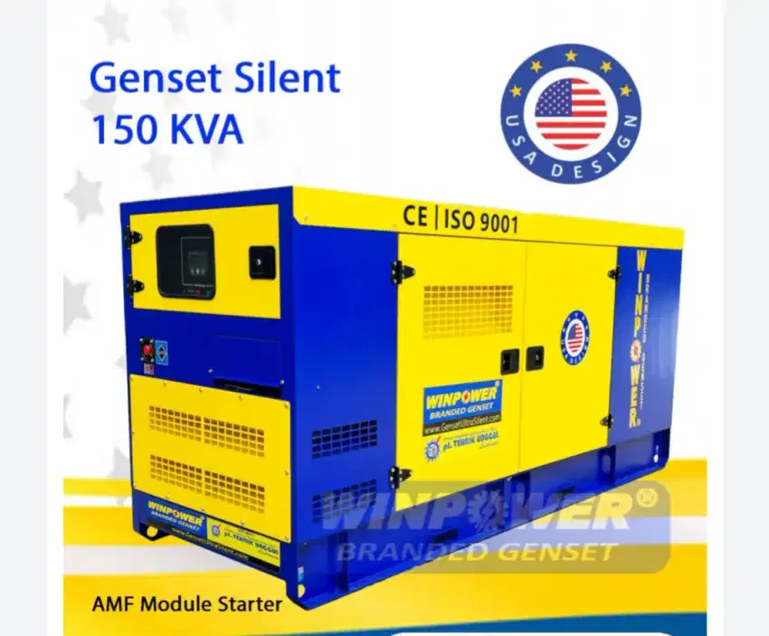 Genset 150 kva silent 3 phase