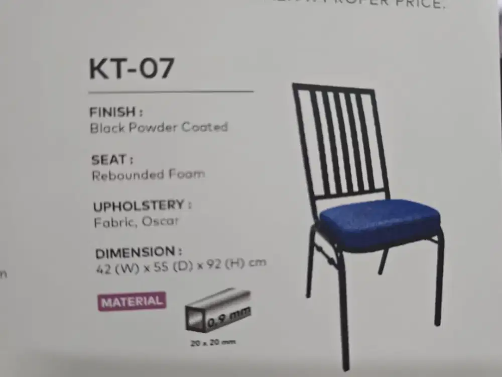 Kursi makan type KT 07