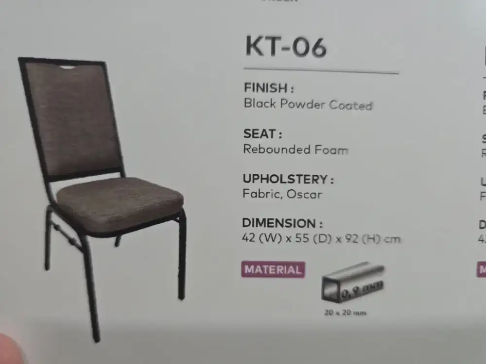 Kursi makan KT 06