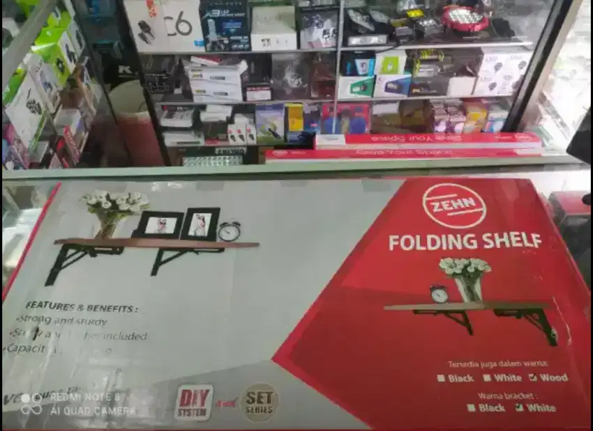 SR Rak Dinding Lipat Ukuran 80*40CM Beban 50KG