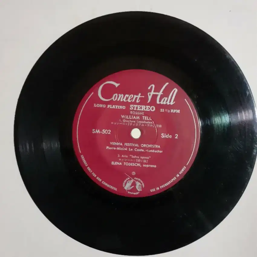 Mini vinyl klasik Mozart dan Scubert