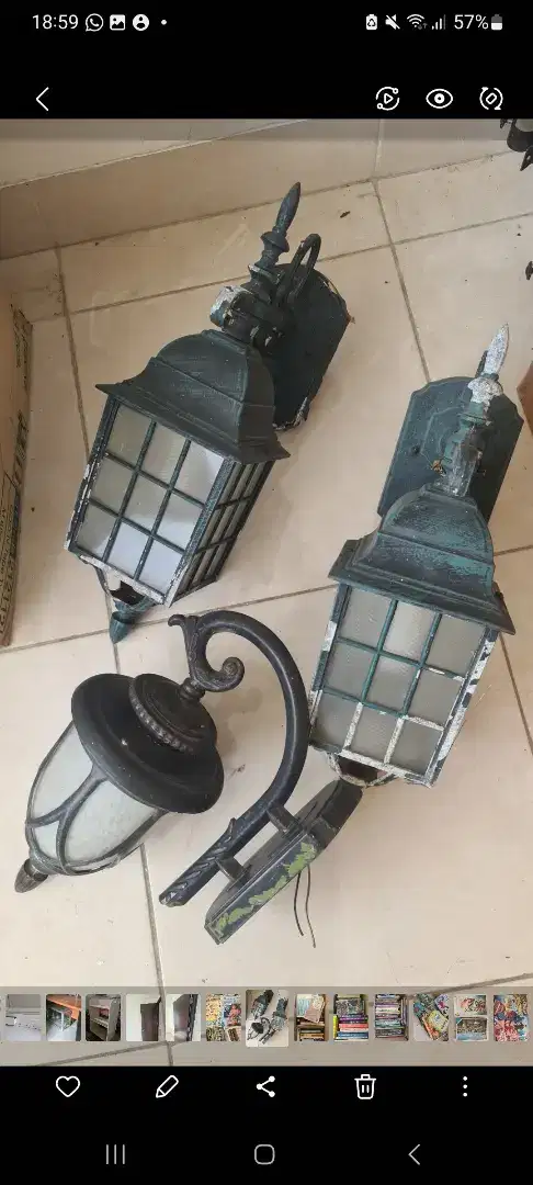 Lampu taman dan dinding