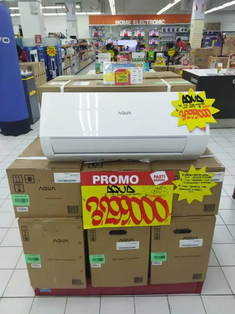 SEGAMPANG ITU DAPETIN KREDIT AC AQUA 1 PK PROMO BEBAS CICILAN 1X